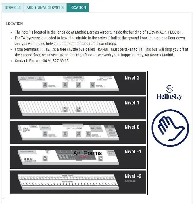 Hellosky Air Rooms Madrid Hotel